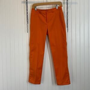 Peace of Cloth Womens Orange Mid Rise Straight Legs Pants Size 2